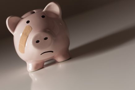 damaged piggy bank