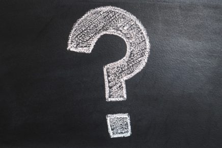 question mark drawn in chalk
