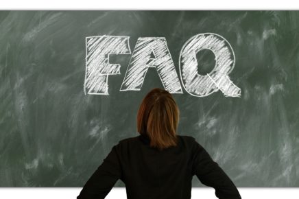 FAQ written in chalk