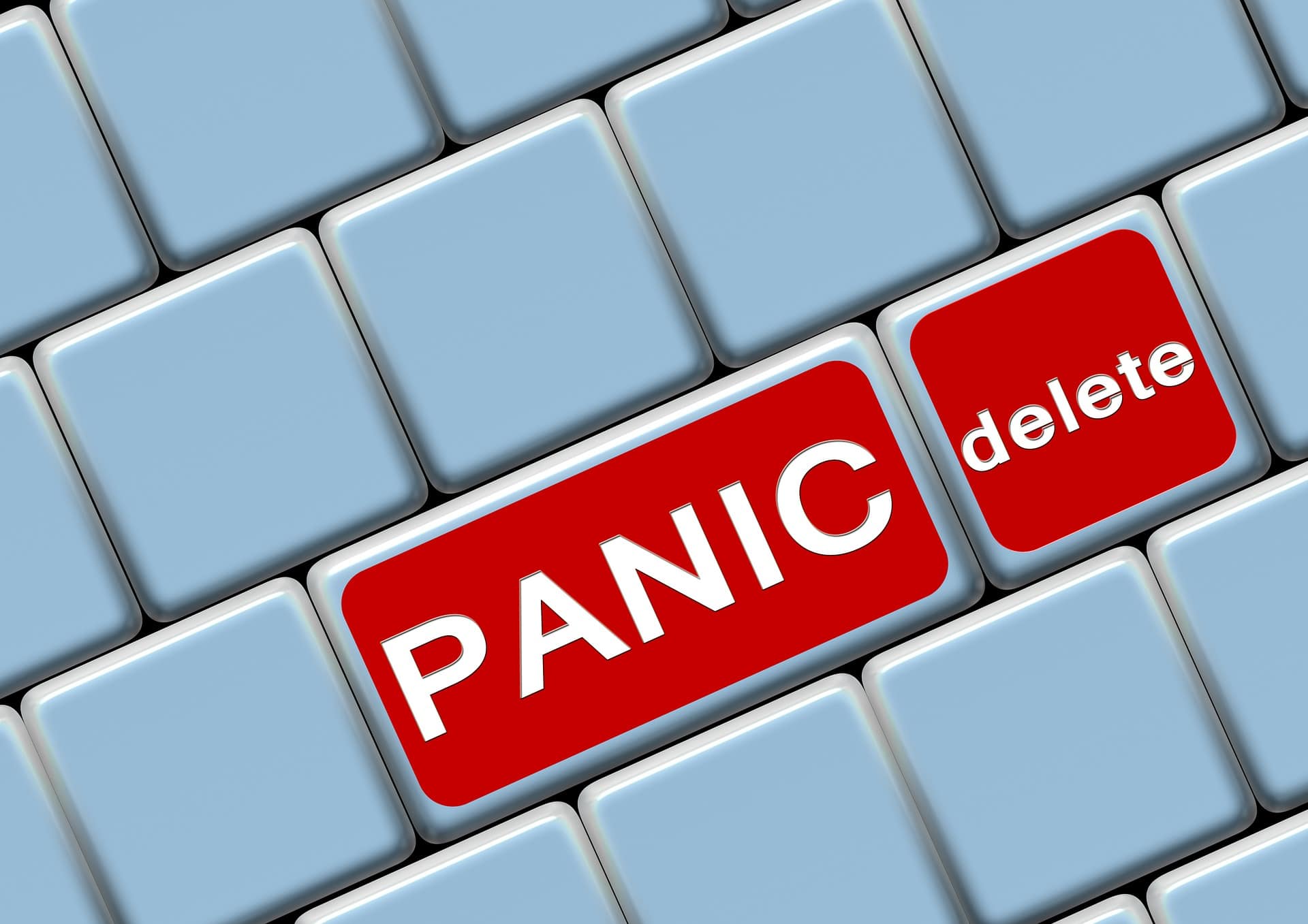 panic and delete buttons on keyboard