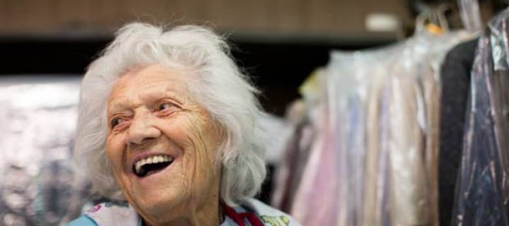 Betty Brown Smiling at Work - Dave Kennon